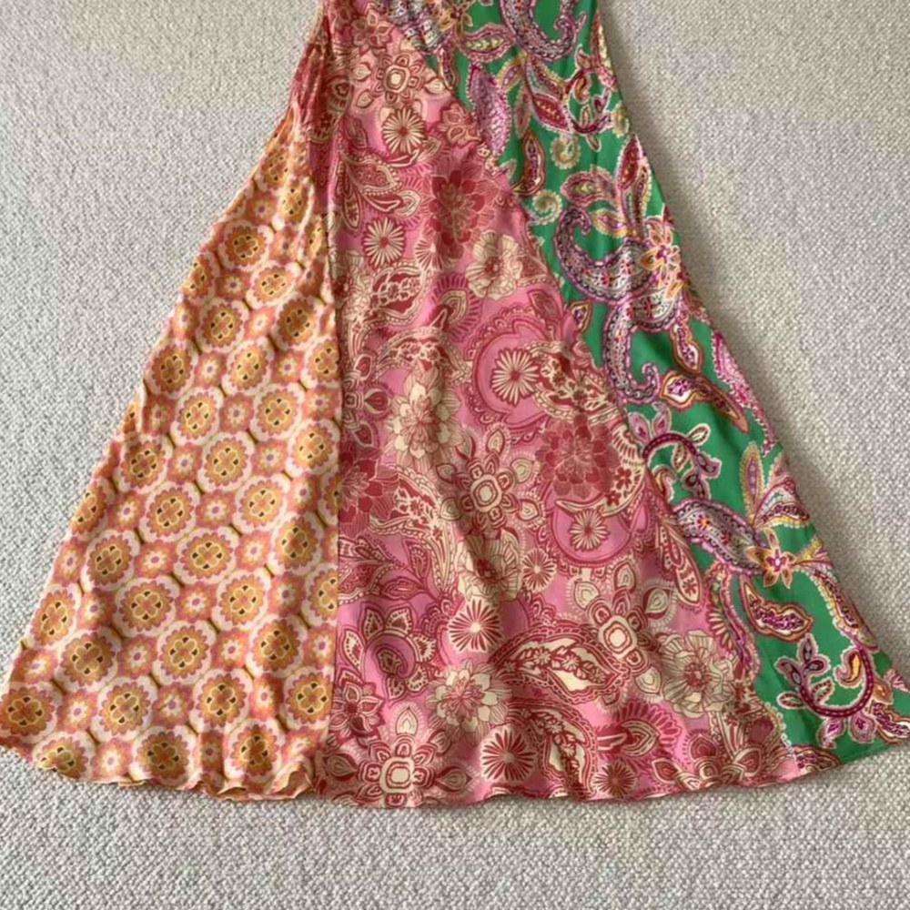 BEST Anthropologie x Kachel Stefani Midi Slip Dress - Multi Color AU10/US6 - Picture 8 of 9